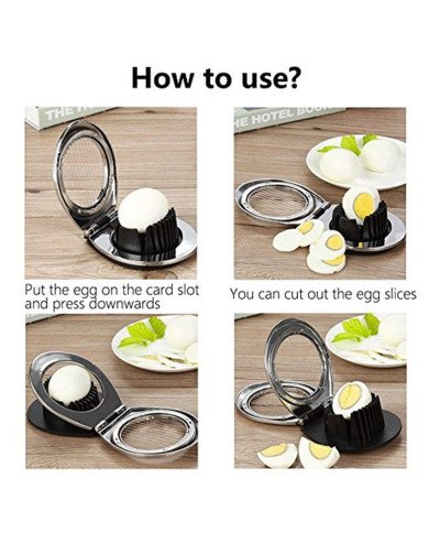 Coupe-Œufs Multifonction en Acier Inoxydable - Shengya