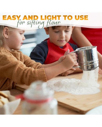 Tamis à Poudre Mécanique Multifonction PM Ø10 cm en Acier Inoxydable -