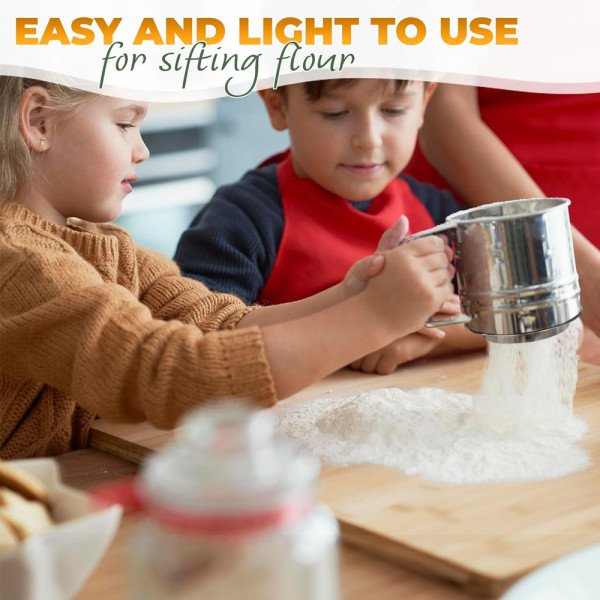 Tamis à Poudre Mécanique Multifonction PM Ø10 cm en Acier Inoxydable - Tamis à Poudre Mécanique Multifonction PM Ø10 cm en Acier Inoxydable -