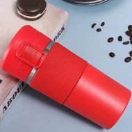 Tasse à Café Mug Isotherme en Acier Inoxydable avec poignée en caoutch