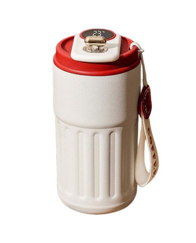 Tasse à Café Mug Isotherme en Acier Inoxydable avec Affichage de la Température 450 ml