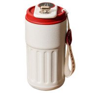 Tasse à Café Mug Isotherme en Acier Inoxydable avec Affichage de la Température 450 ml