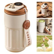 Tasse à Café Mug Isotherme en Acier Inoxydable Affichage Température