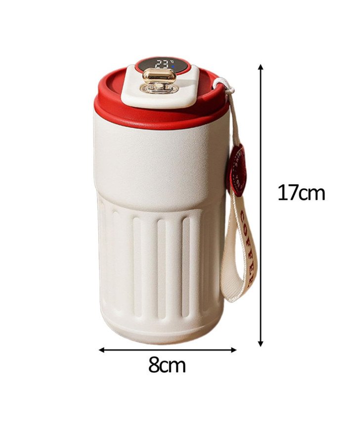 Mug Isotherme Personnalisable Loongway - Thermos Café Acier Inoxydable 304, Double Paroi, Couvercle étanche - Cadeau Fête Des Pères, Mères, Anniversaire