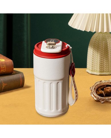 Tasse à Café Mug Isotherme en Acier Inoxydable Affichage Température