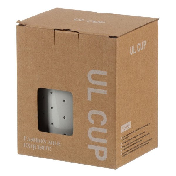 Mug Chop en Céramique avec Couvercle et Cuillère 600 ml