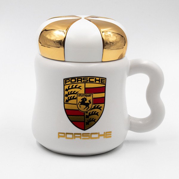 Mug Chop en Céramique Porsche avec Couvercle 450 ml Mug Chop en Céramique Porsche avec Couvercle 450 ml