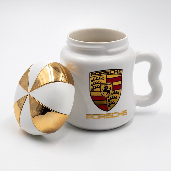 Mug Chop en Céramique Porsche avec Couvercle 450 ml Mug Chop en Céramique Porsche avec Couvercle 450 ml