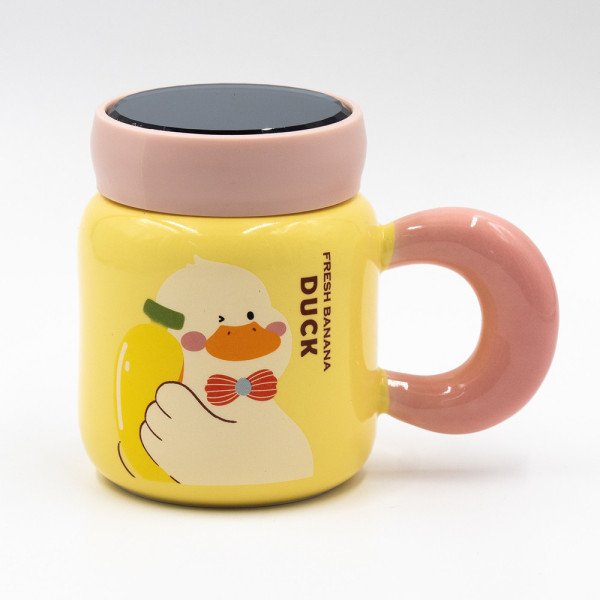 Mug Chop en Céramique Duck avec Couvercle 450 ml Mug Chop en Céramique Duck avec Couvercle 450 ml