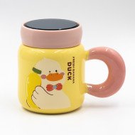 Mug Chop en Céramique Duck avec Couvercle 450 ml Mug Chop en Céramique Duck avec Couvercle 450 ml