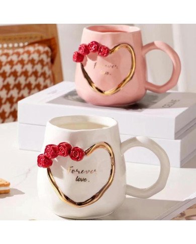 Mug Chop en Céramique Forever Love 600 ml Mug Chop en Céramique Forever Love 600 ml