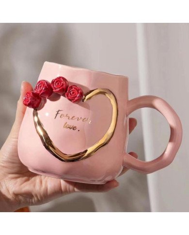 Mug Chop en Céramique Forever Love 600 ml Mug Chop en Céramique Forever Love 600 ml