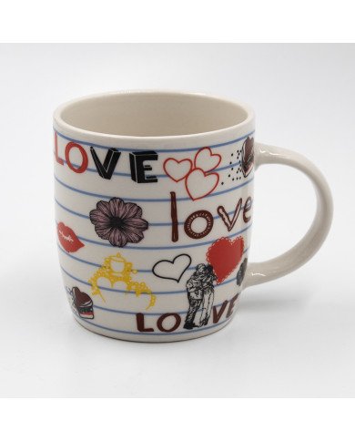 Mug Chop en Céramique Love 450 ml Mug Chop en Céramique Love 450 ml