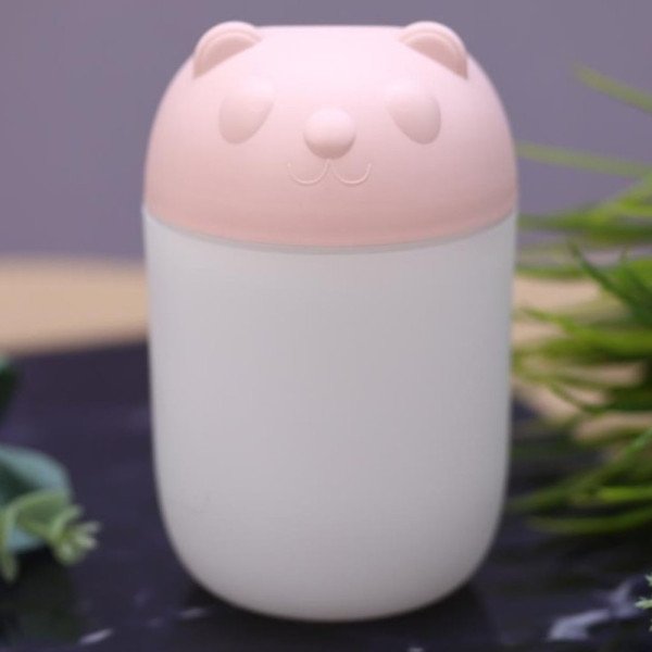 Diffuseur d'Huile Essentielle et Humidificateur d’Air LED – Design Mignon - Rose Diffuseur d'Huile Essentielle et Humidificateur d’Air LED – Design Mignon - Rose