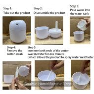 Diffuseur d'Huile Essentielle et Humidificateur d’Air LED – Design Mig