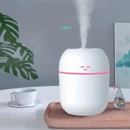 Diffuseur d'Huile Essentielle et Humidificateur d’Air LED – Design Mignon - Blanc