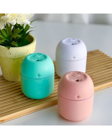 Diffuseur d'Huile Essentielle et Humidificateur d’Air LED 3en1 – Design Mignon - Violet Clair Diffuseur d'Huile Essentielle et Humidificateur d’Air LED 3en1 – Design Mignon - Violet Clair