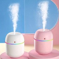 Diffuseur d'Huile Essentielle et Humidificateur d’Air LED 3en1 – Design Mignon - Rose Diffuseur d'Huile Essentielle et Humidificateur d’Air LED 3en1 – Design Mignon - Rose