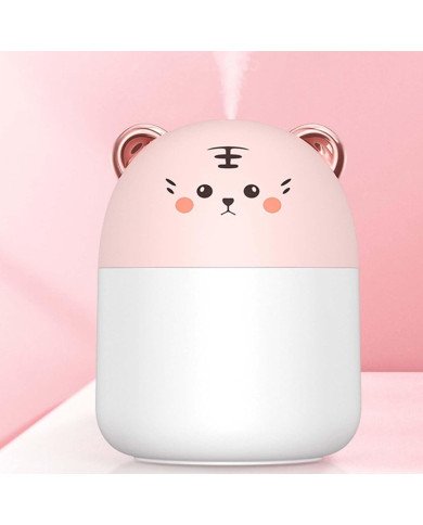 Diffuseur d'Huile Essentielle et Humidificateur d’Air LED – Design Mignon - Rose Diffuseur d'Huile Essentielle et Humidificateur d’Air LED – Design Mignon - Rose