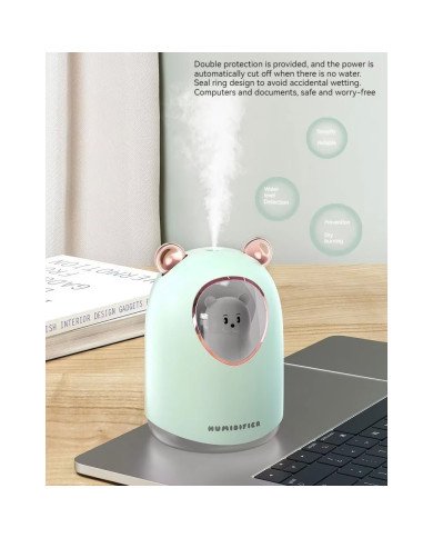 Diffuseur d'Huile Essentielle et Humidificateur d’Air LED 300 ml - Des Diffuseur d'Huile Essentielle et Humidificateur d’Air LED 300 ml - Des