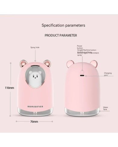 Diffuseur d'Huile Essentielle et Humidificateur d’Air LED 300 ml - Des Diffuseur d'Huile Essentielle et Humidificateur d’Air LED 300 ml - Des