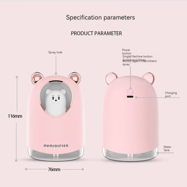 Diffuseur d'Huile Essentielle et Humidificateur d’Air LED 300 ml - Des