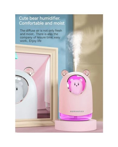 Diffuseur d'Huile Essentielle et Humidificateur d’Air LED 300 ml Diffuseur d'Huile Essentielle et Humidificateur d’Air LED 300 ml