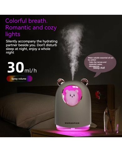 Diffuseur d'Huile Essentielle et Humidificateur d’Air LED 300 ml Diffuseur d'Huile Essentielle et Humidificateur d’Air LED 300 ml