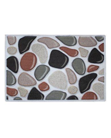 Tapis de Bain Antidérapant Design Pierre 40/60cm – Confort et Élégance