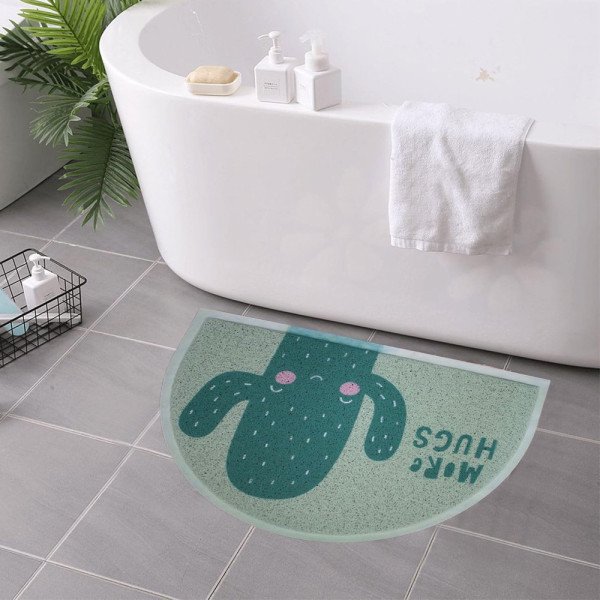 Tapis de Bain Antidérapant en PVC Design Welcome 40/60cm – Confort Tapis de Bain Antidérapant en PVC Design Welcome 40/60cm – Confort