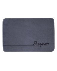 Tapis de Bain Feutré Antidérapant - Design "Bonjour" 40/60cm – Doux & Absorbant