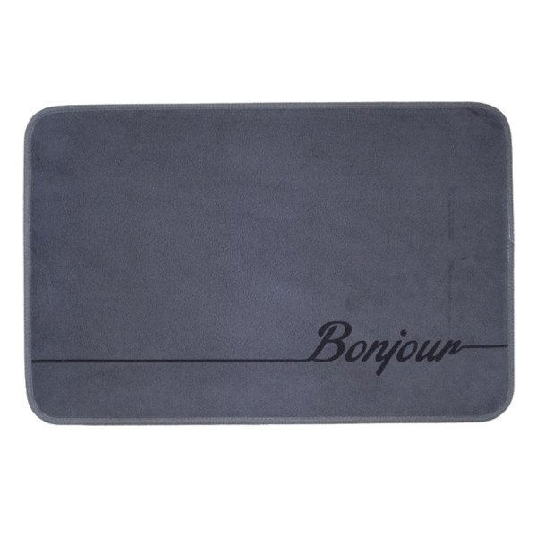 Tapis de Bain Feutré Antidérapant - Design "Bonjour" 40/60cm – Doux & Absorbant Tapis de Bain Feutré Antidérapant - Design "Bonjour" 40/60cm – Doux & Absorbant