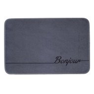 Tapis de Bain Feutré Antidérapant - Design "Bonjour" 40/60cm – Doux & Absorbant