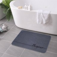 Tapis de Bain Feutré Antidérapant - Design "Bonjour" 40/60cm – Doux