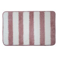 Tapis de Bain Antidérapant en Polyester Motif Rayures – Confort Doux – 60x40 cm