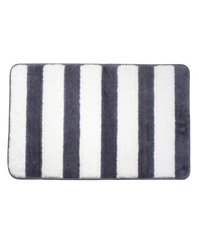 Tapis de Bain Antidérapant en Polyester Motif Rayures – Confort Doux – 80x50 cm Tapis de Bain Antidérapant en Polyester Motif Rayures – Confort Doux – 80x50 cm