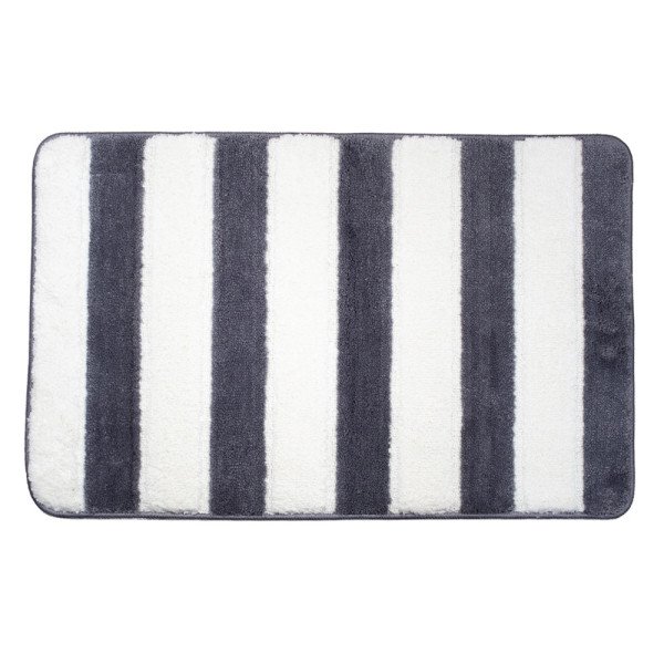 Tapis de Bain Antidérapant en Polyester Motif Rayures – Confort Doux – 80x50 cm Tapis de Bain Antidérapant en Polyester Motif Rayures – Confort Doux – 80x50 cm
