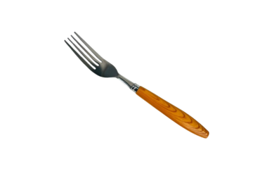 Fourchette de table avec manche effet bois