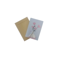 Lot de 9 cartes de vœux motif fleurs