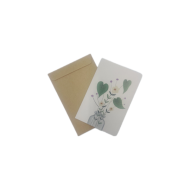 Lot de 9 cartes de vœux motif fleurs