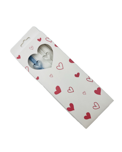 Lot de 2 pailles en verre avec nettoyeur cœur