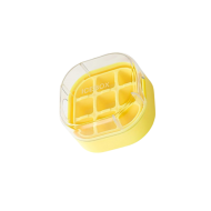 Bac à glaçons 9 cubes avec couvercle carré