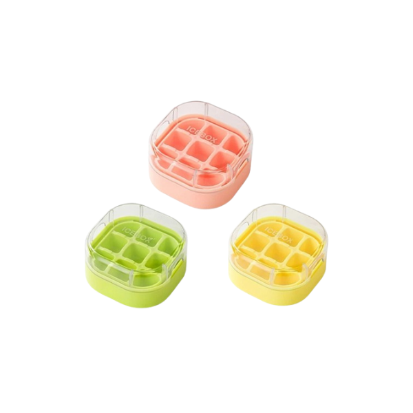 Bac à glaçons 9 cubes avec couvercle carré