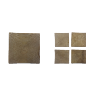 Lot de 4 saucières en bambou (rond, ovale et carré)