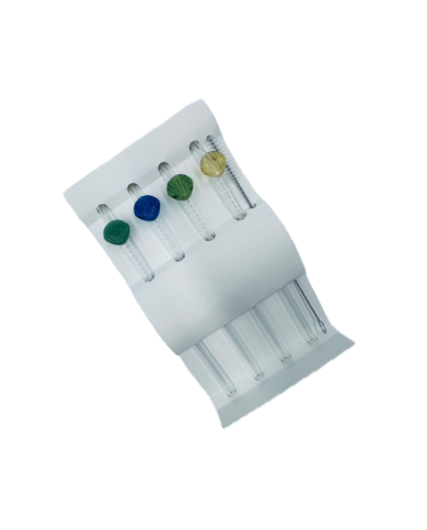 Lot de 4 pailles en verre avec nettoyeur coquillage