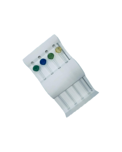 Lot de 4 pailles en verre avec nettoyeur coquillage