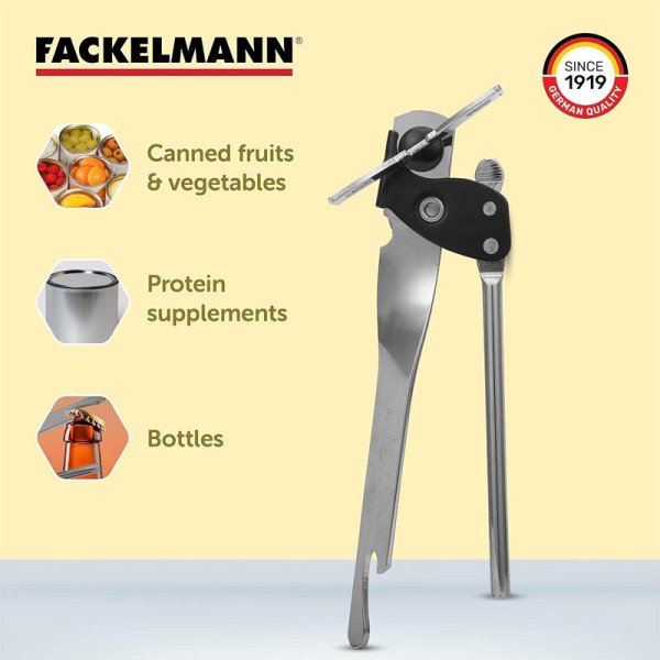 Ouvre boîte à pinces 2 en 1 - FACKELMANN Ouvre boîte à pinces 2 en 1 - FACKELMANN