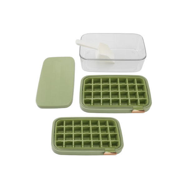 Bac à glaçons 56 cubes avec cuillère