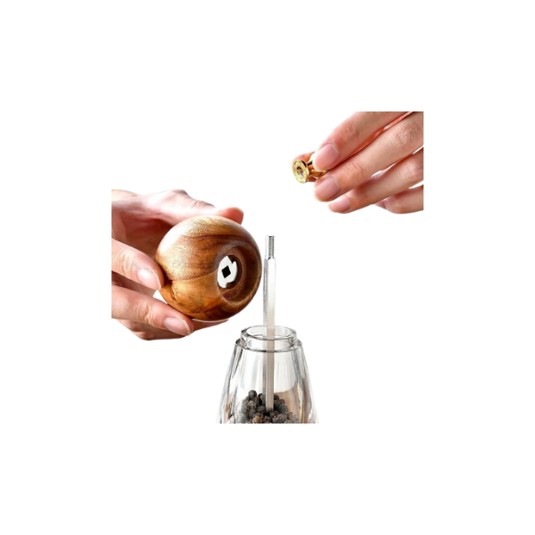 Moulin à poivre en plexi et bois – Taille M