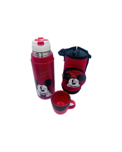 Thermos à thé isotherme 600 ml avec housse Mickey Mouse